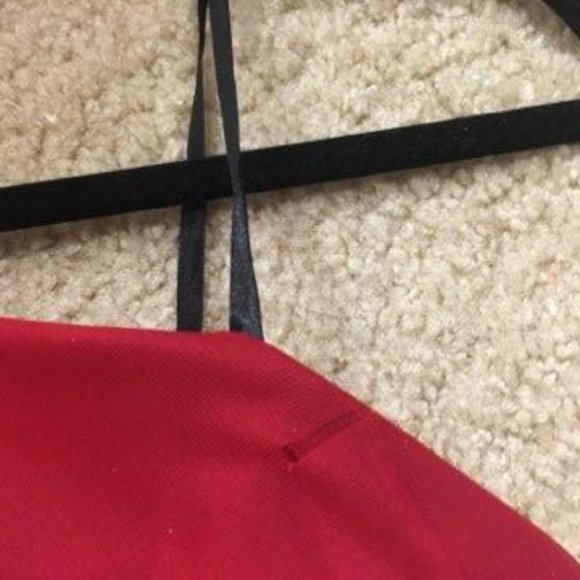 WILL DONATE LAST CALL - Red Strapless Ruffle Hem (think salsa!) Dress - Small - Picture 8 of 12